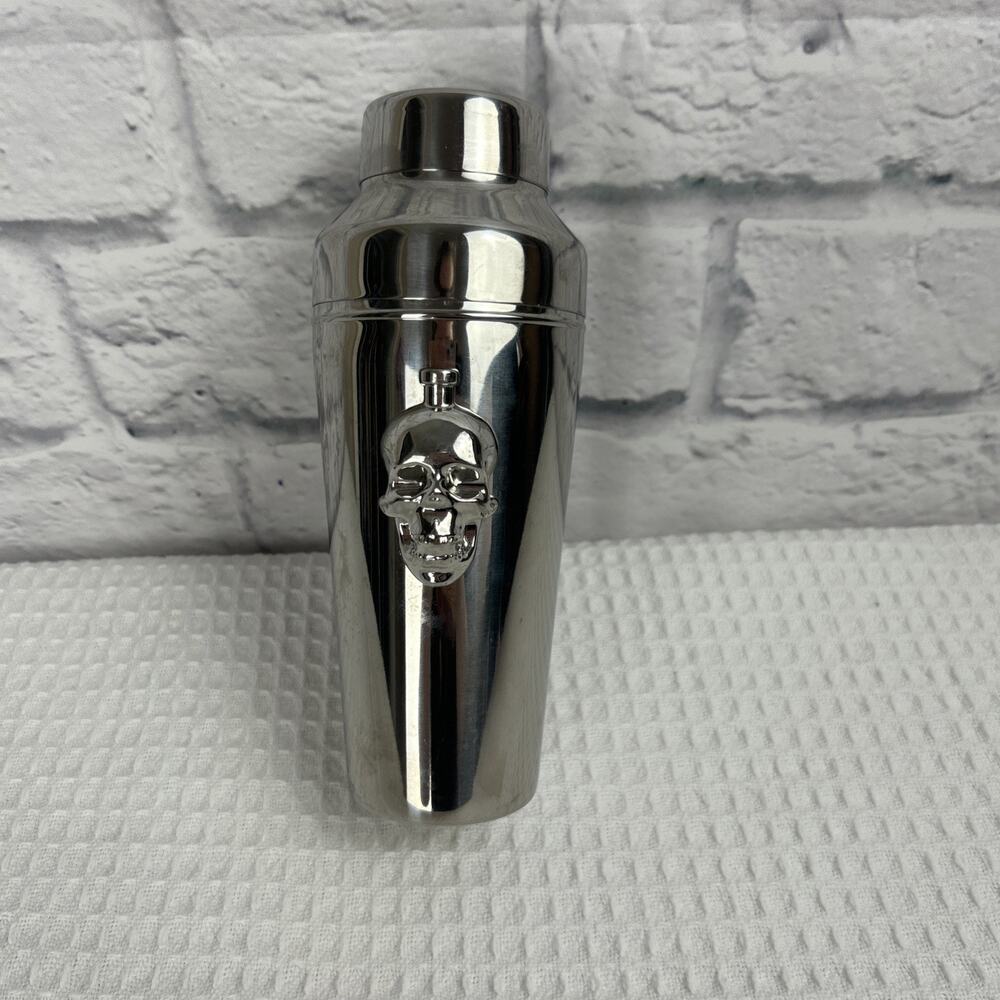 Crystal Head Vodka Skull Stainless Steel Cocktail Shaker RARE